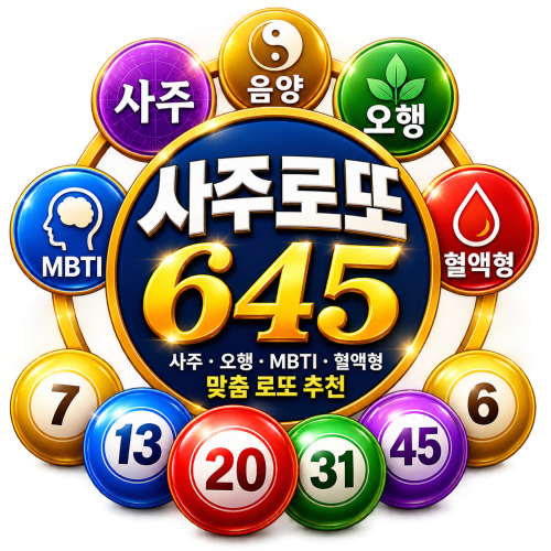 사주로또 645 로고